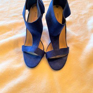Royal Blue Suede Ladies Shoes